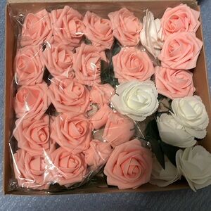 3/$18 Valentines day/Wedding/baby/bridal shower/artificial roses/craft/diy decor